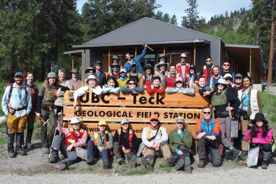UBC Geological Engineering students at the UBC - Teck Geological Field Station