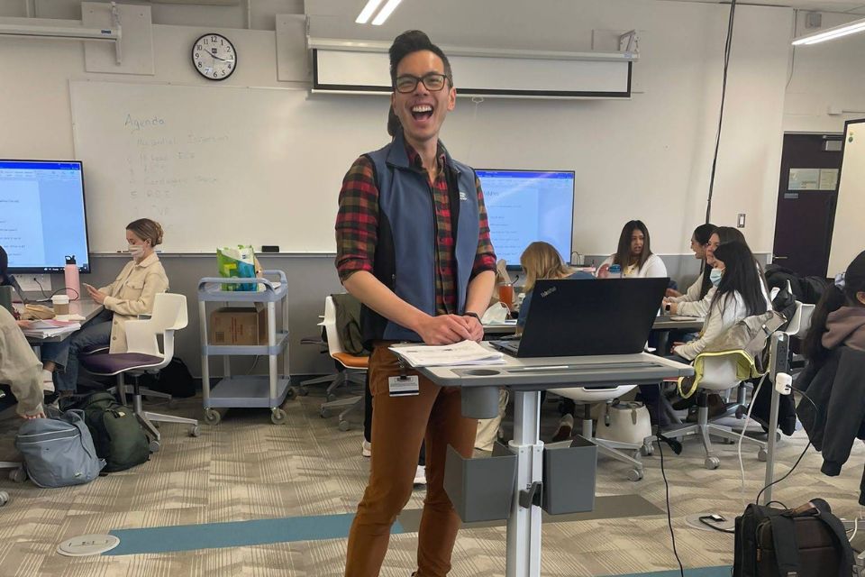 UBC MHLP Alumni Ellison Chung Teaching in Classroom Setting