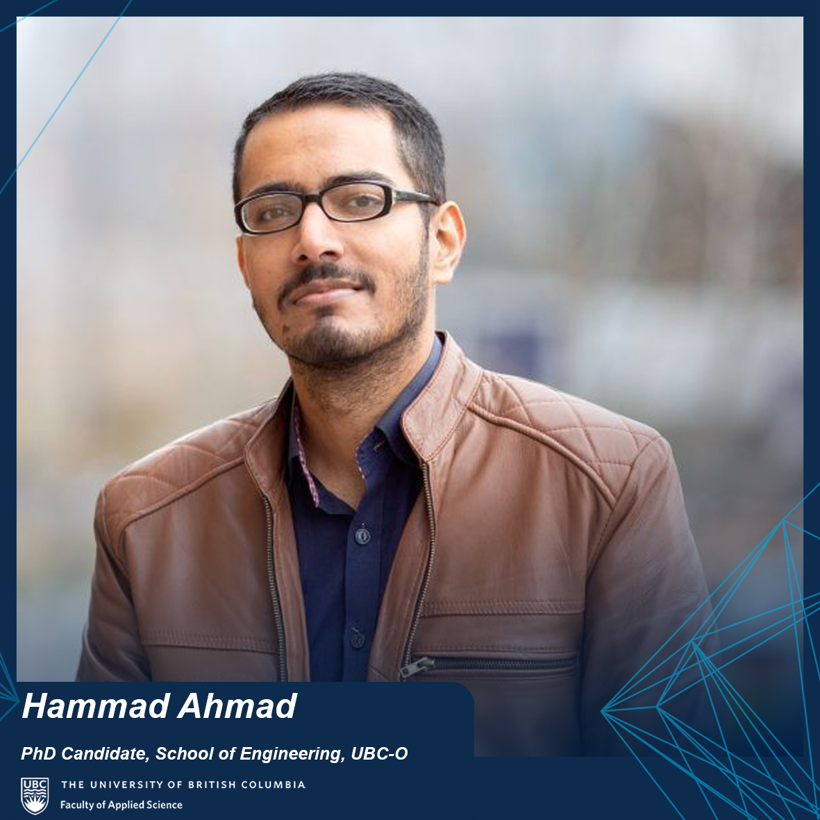 Hammad Ahmad- Dean’s Graduate Extra-Curricular Contributions Award Recipient 2024