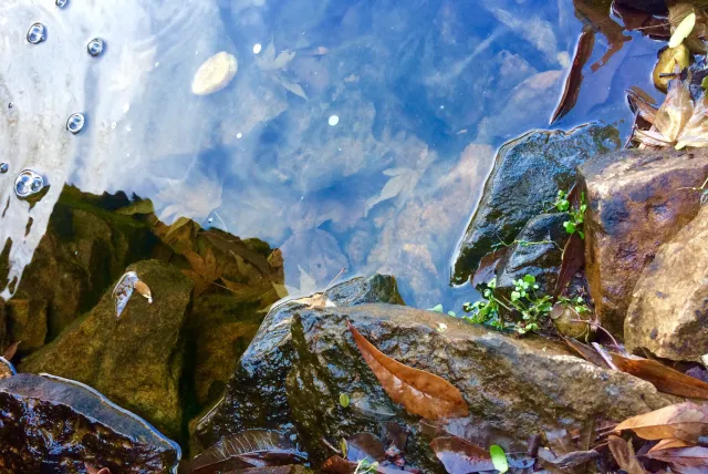 picture of rock and water.