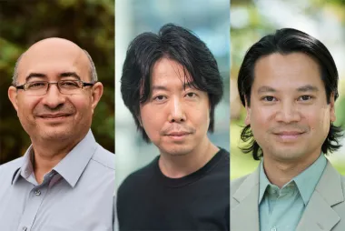 Headshots of Purang Abolmaesumi, Nozomu Yachie and Martino Tran
