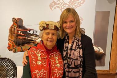 Dr. Helen Brown with Indigenous woman