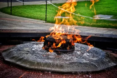Ceremonial fire.