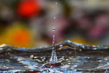 water droplets.