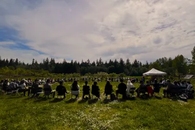 Kairos Blanket Exercise at the UBC farm.