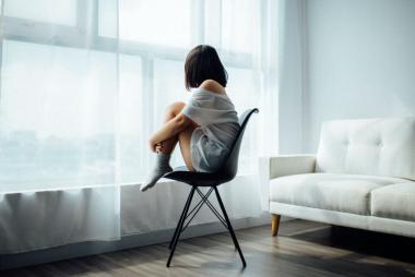 Woman in chair