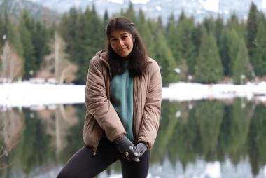 UBC Materials Engineering student Debalina Saha smiles at the camera. 