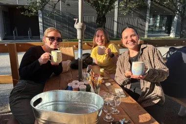 UBC Nursing Alumni Catch Up Over a Creative Pottery Painting Session