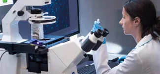 Researcher in lab