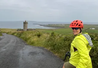 Agnes biking