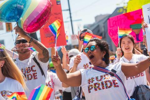 UBC students celebrate Pride.