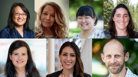 Clockwise, from top left: Ellen Siu, Renee Leboe, Heather Gerrits, Tamara Ross, Erik Wilson, Erin Fehr, and Dr. Joanne Moszynski.