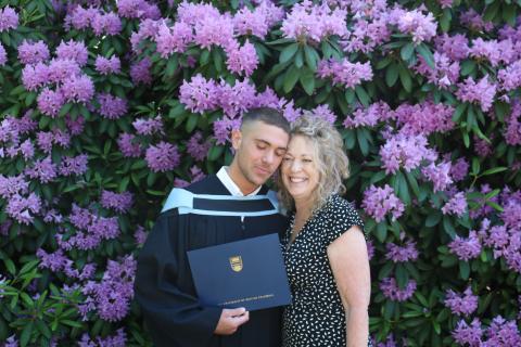 Alexander (Ali) Lamont-Caputo with Mom