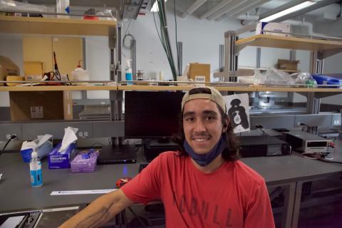 UBC Mechanical Engineering student Christopher Paul smiles at the camera.