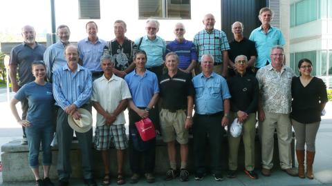 Some of the Mechanical Engineering class of 1977 at their 40th reunion