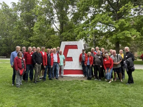 Group photo of Civil '85 Class