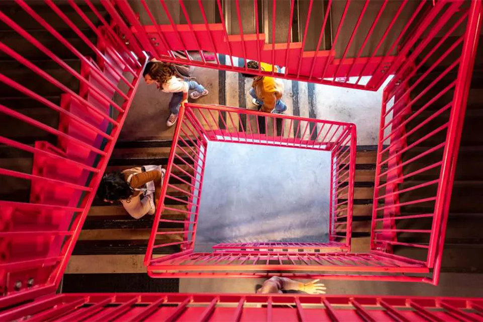 Red staircase