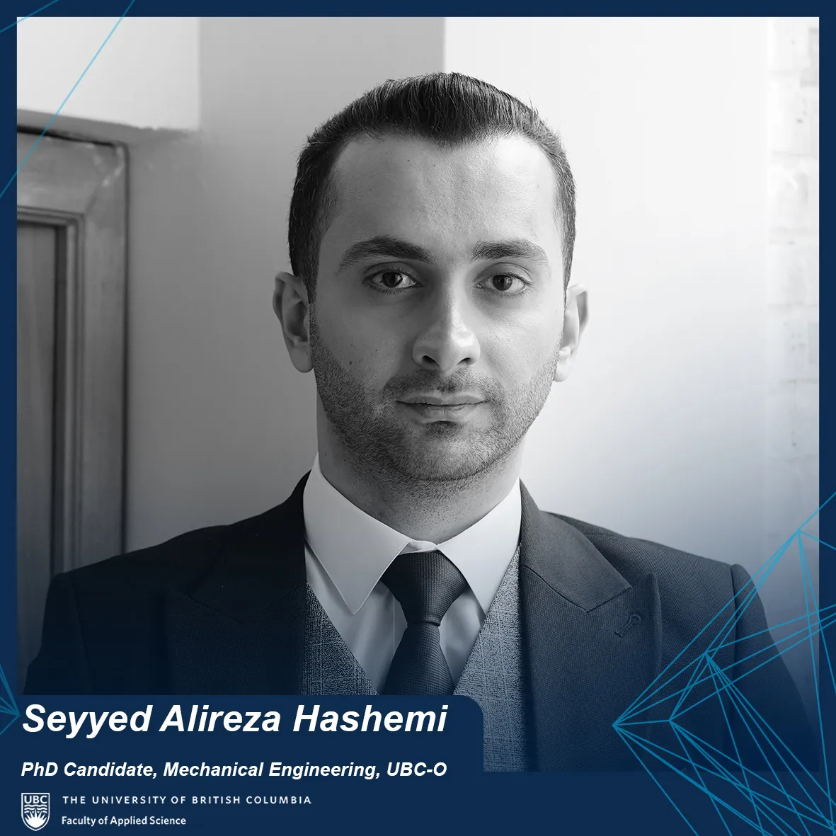Seyyed Alireza Hashemi- Dean’s Graduate Academic Excellence Award Recipient 2024